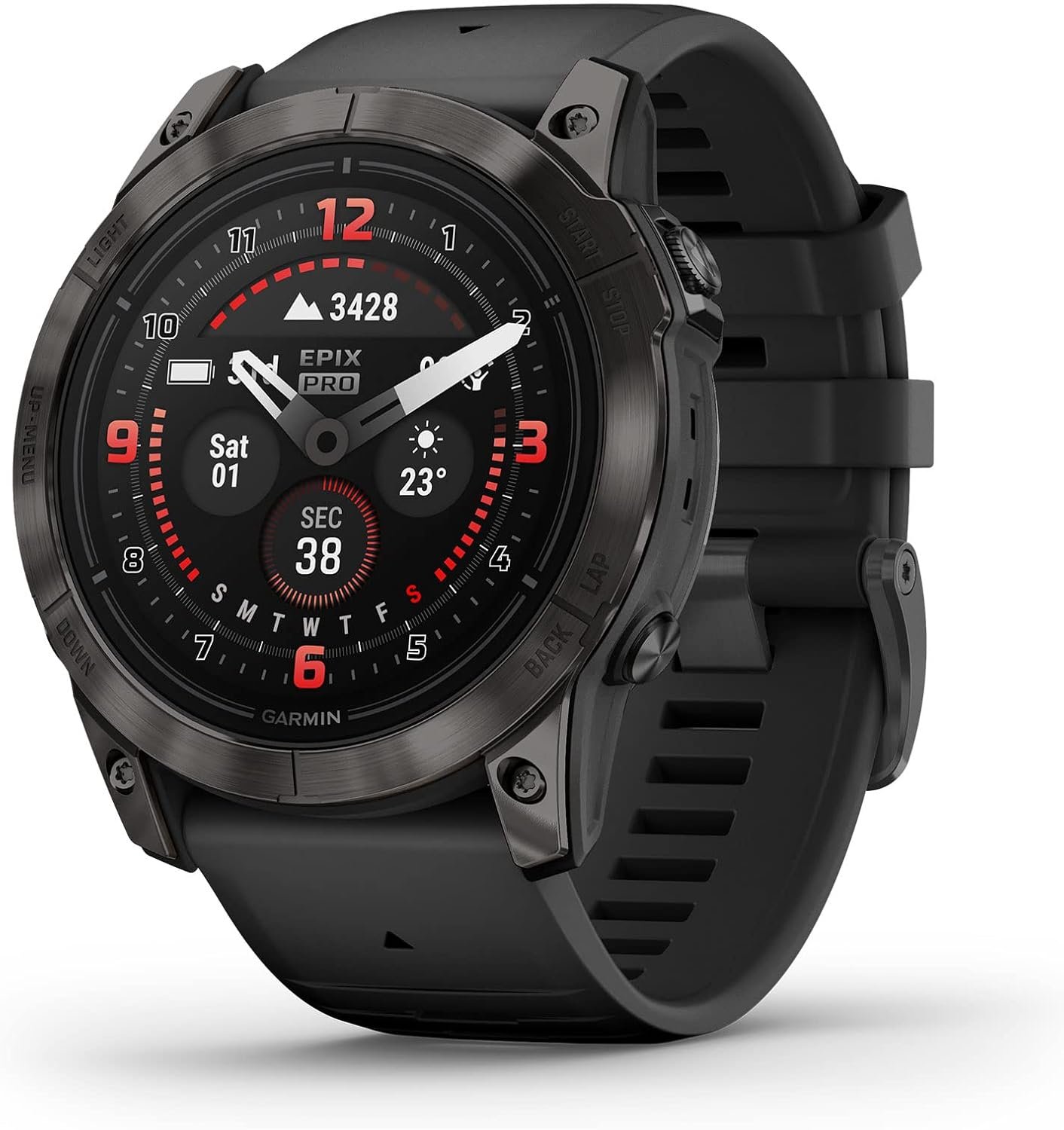 71RRI0WgfKL._AC_SL1500_.jpg Garmin epix Pro (Gen 2) Sapphire, High Performance Smartwatch, 51mm, Black | Premium Multisport GPS Smartwatch, AMOLED Display, Built-In Flashlight, Advanced Training Metrics & Recovery Insights - Image 1
