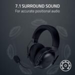 Razer BlackShark V3 X HyperSpeed Wireless PC Gaming Headset, Black | 50mm Drivers, Cardioid Mic, 2.4 GHz, Bluetooth, USB, Works with Mac, PS5, Nintendo Switch, Smartphone, 70 Hr Battery - Image 7