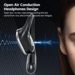 Open Ear Wireless Earbuds Bluetooth Headphones, 80H Playtime Stereo Ear Buds with ENC Noise Cancelling, Fast Charging, IPX7 Waterproof Sports Earphones with Earhook for Running/Workouts (Black) - Image 5