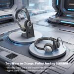 Wireless Headset with Microphone, AI Noise Cancelling Headset for Office | V6.0 Bluetooth Headset with Mute & Charging Base, Computer Headphones 36H Work, Call Center/PC/Phone/Laptop/Teams - Image 4