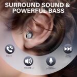 Wireless Earbuds, Hybrid ANC 40dB Noise Cancelling Headphones, 50H Playtime, Bluetooth 5.4, 10mm Drivers with 5 EQ, ENC Dual Mic, IPX7 Waterproof, Digital Battery Display iOS/Android Sport/Sleep - Image 7
