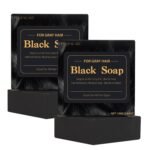 Herbal Emberless Black Soap for Gray Reverse, Fo Ti Castor Oil for Darkening & Thickening, Men & Women Hair Growth Grey Cover He Shou Wu Shampoo Bar, Natural Polygonum Multiforum for Hair Loss