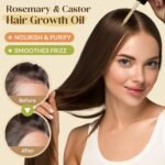 Rosemary & Castor Hair Growth Oil + Scalp Massager Set - Image 6
