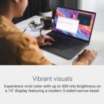 Dell 15.6 Laptop, FHD, Intel Core Ultra 5 225U, 16GB RAM, Windows 11 Home | Anti-Glare 300 Nits WVA, Intel Graphics, DDR5, 512GB SSD, Backlit Keyboard, Wi-Fi 6, Carbon Black, Business Ready, D15260 - Image 3
