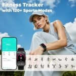 Fitness Tracker (Answer/Make Call)，Smart Watch 24/7 Heart Rate Spo2 Blood Oxygen Monitor Sleep Tracker, 120 Sports Modes Pedometer Calorie Step Tracker, Waterproof Activity Tracker for Women Men Black - Image 6