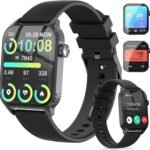 Smart Watch for Men, 120 Sports Modes Smartwatch with 1.83" HD, Alexa Built-in, Heart Rate/Sleep Monitor, IP67 Waterproof, Bluetooth Call & Music Control Fitness Watch for iPhone/Android (Black)