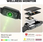 Fitness Tracker (Answer/Make Call)，Smart Watch 24/7 Heart Rate Spo2 Blood Oxygen Monitor Sleep Tracker, 120 Sports Modes Pedometer Calorie Step Tracker, Waterproof Activity Tracker for Women Men Black - Image 5