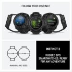 Garmin Instinct® 3 AMOLED, Rugged GPS Smartwatch, 45mm, Black - Image 8