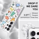MOSNOVO for Samsung Galaxy S26 Ultra Clear Case, Fit for MagSafe, 6.6ft Military-Grade Shockproof Magnetic Protective Phone Cover,Dinosaur Land - Image 5