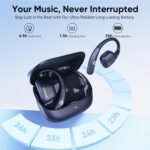 BUGANI Open Ear Headphones, Open Ear Earbuds, Running Earbuds Wireless | Headphones Bluetooth Wireless 5.4, 40H Playtime, IPX5 Waterproof Earphones For Workout, Running, Sport - Image 4