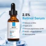 Retinol Face Serum, Reduces Wrinkles, Age Spots, Post-Acne Marks. Stimulates Collagen, Firm Skin, Anti Aging with Hyaluronic Acid, Niacinamide (30ml) Soti - Image 7