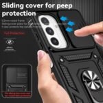 for Samsung Galaxy A17 / Galaxy A26 5G Case, with Slide Camera Cover HD Screen Protector [Military Grade Drop Tested] Ring Holder Kickstand Protective Phone Case for Samsung Galaxy A17, Black - Image 3
