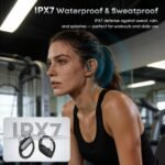 Wireless Earbuds Bluetooth Headphones, 54H Playtime Stereo Over Ear Buds with ENC Noise Cancelling, LED Power Display, IPX7 Waterproof Sport Earphones with Earhooks for Running/Workouts (Black) - Image 7