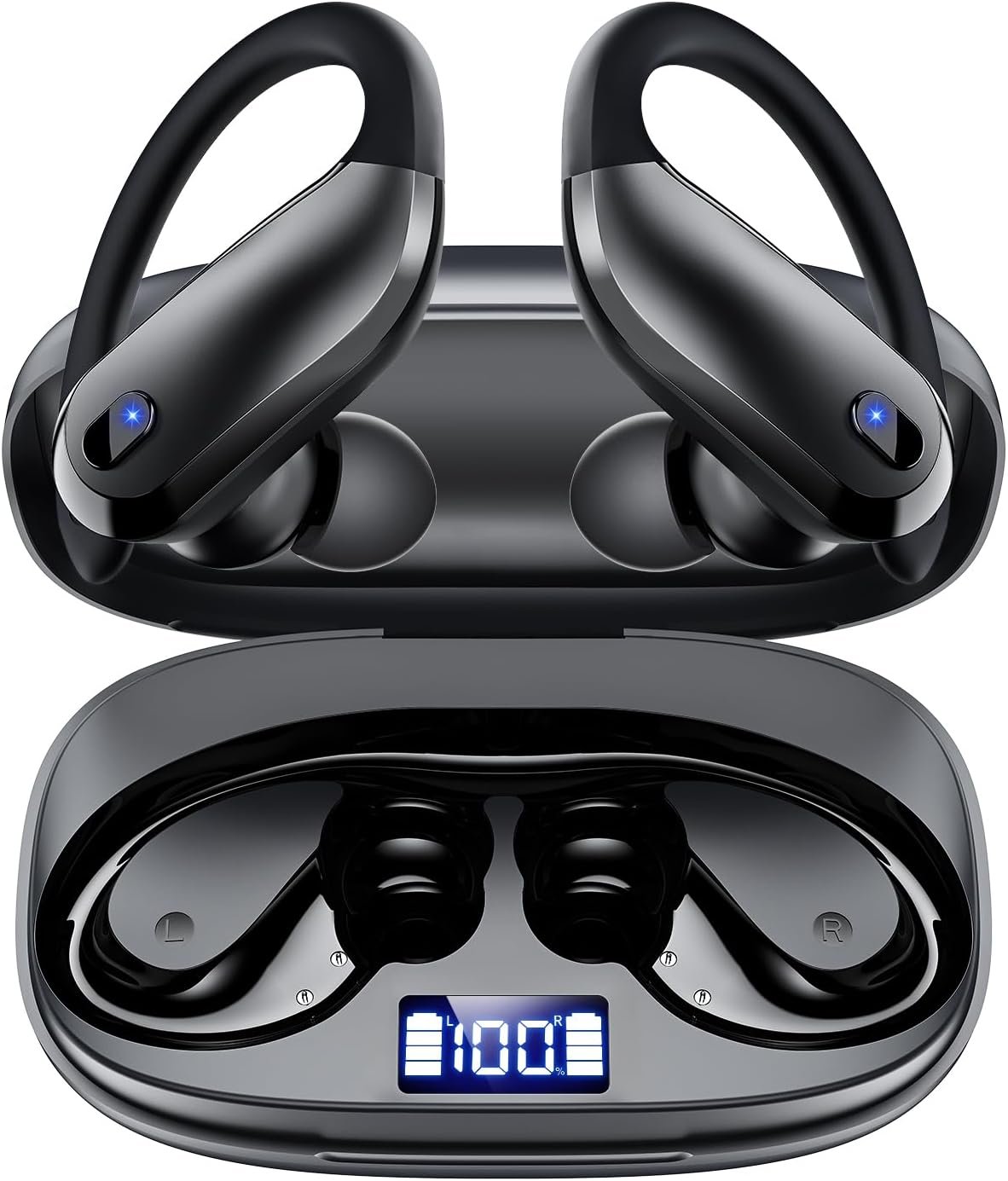71eD2UACLwL._AC_SL1500_.jpg Wireless Earbuds,Bluetooth 5.4 Ear buds,Sport Headphones with Earhooks - Image 1