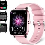 Smartwatch for Women - Call, Fitness Tracker, Heart Rate & Sleep Monitor, 1.69" Touch Screen, Waterproof - For Android & iPhone, Pink