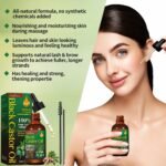 3 Pack Jamaican Black Castor Oil in Glass Bottle, 100% Pure Castor Oil Organic Cold Pressed for Hair Growth, Eyelashes, Eyebrows, Face Moisturizer & Deep Full Body Skin Hydration,Hexane Free - Image 5