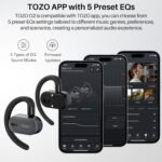 TOZO O2 Open Ear Wireless Earbuds,Multi-Angle Adjust 42H Bluetooth 5.3 | Multi-Angle Adjustable Comfort Fit Bluetooth Headphones, Rich Bass, Crystal Clear Calls, Perfect For Sport Driving Work - Image 6
