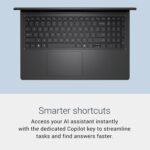 Dell 15.6 Laptop, FHD, Intel Core Ultra 5 225U, 16GB RAM, Windows 11 Home | Anti-Glare 300 Nits WVA, Intel Graphics, DDR5, 512GB SSD, Backlit Keyboard, Wi-Fi 6, Carbon Black, Business Ready, D15260 - Image 5
