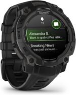 Garmin Instinct® 3 AMOLED, Rugged GPS Smartwatch, 45mm, Black - Image 4