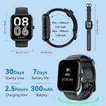 Smart Watch with Alexa Built-in 2026 Fitness Tracker 1.83" HD Bluetooth Calls and Notifications Heart Rate Sleep Monitor Fitness Watch IP68 Waterproof with 120+ Sport Modes for iPhone Android (Black) - Image 7