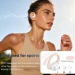 HAOYUYAN Sports Bluetooth Headphones, 80Hrs Playtime Wireless Earbuds with LED Power Display, IPX7 Waterproof Earphones for Workout/Running, Noise Canceling Headset Ear Buds - Image 2