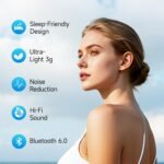 Sleep Earbuds Bluetooth 6.0, Mini Sleep Earbuds for Side Sleeper - Image 2