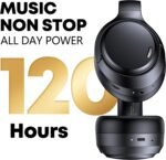 Hybrid Active Noise Cancelling Bluetooth 6.0 Headphones 120H Long Playtime, 6 ENC Mic, Over Ear Headphones Wireless, Hi-Res Audio, Memory Foam Earcup, Transparency Mode ANC Headphone for Travel Office - Image 3