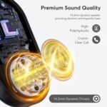 Open Ear Earbuds Wireless Bluetooth 5.4, Bluetooth Earbuds with Earhooks, HiFi Stereo Open Ear Headphones with ENC Mic, IP7 Waterproof Wireless Headphones for Running, Sports, Workout and Business - Image 3