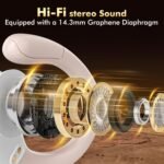 HAOYUYAN Wireless Earbuds, Sports Bluetooth Headphones, 80Hrs Playtime Ear Buds with LED Power Display, Noise Canceling Headset, IPX7 Waterproof Earphones for Workout/Running（Rose Gold） - Image 3