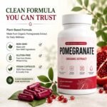 Organic Pomegranate Extract Capsules, Pomegranate Supplement with Naturally Occurring Polyphenols, Plant-Based Daily Wellness Formula, Non-GMO & Gluten Free, 60 Vegan Capsules - Image 5