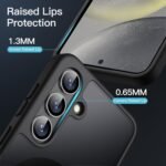 JETech Magnetic Case for Samsung Galaxy S24, Black | Compatible with MagSafe, Translucent Matte Back, Shockproof Protection - Image 6