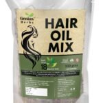 Herbal Hair Oil Mix with 18 Ayurvedic Herbs for Hair Growth | Instant Premix for DIY Hair Oil Infusion | Supports Long, Thick & Healthy Hair | Hair Care for Women & Men | 100 g