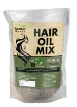Herbal Hair Oil Mix with 18 Ayurvedic Herbs for Hair Growth | Instant Premix for DIY Hair Oil Infusion | Supports Long, Thick & Healthy Hair | Hair Care for Women & Men | 100 g
