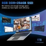 16 inch Laptop Computer,8GB RAM 256GB SSD Storage Laptop PC,with AMD A9 Processor(up to 3.2GHz),IPS FHD Display,Win11,Students & Work Notebook Computer, Cooling System, 9000mAh Battery - Image 3