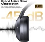 Hybrid Active Noise Cancelling Bluetooth 6.0 Headphones 120H Long Playtime, 6 ENC Mic, Over Ear Headphones Wireless, Hi-Res Audio, Memory Foam Earcup, Transparency Mode ANC Headphone for Travel Office - Image 2