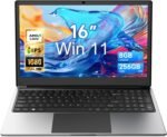16 inch Laptop Computer,8GB RAM 256GB SSD Storage Laptop PC,with AMD A9 Processor(up to 3.2GHz),IPS FHD Display,Win11,Students & Work Notebook Computer, Cooling System, 9000mAh Battery