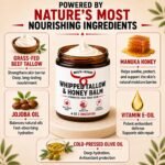 Organic Beef Tallow for Skin & Face - Whipped Honey Balm, Unscented (4 OZ) | Whipped Beef Tallow Moisturizer for Face and Body, Grass Fed Honey Tallow Balm, Unscented, Eczema and Rosacea Relief - Image 3