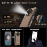 Ulefone Armor X16 Pro 5G Rugged Smartphone, 16GB+256GB MTK Dimensity 6300 Android 16, 64MP+25MP Main Camera, 10360mAh, 6.56" 120Hz Corning Gorilla Screen, IP68/69K Waterproof, Widevine L1 - Sand Dune - Image 8