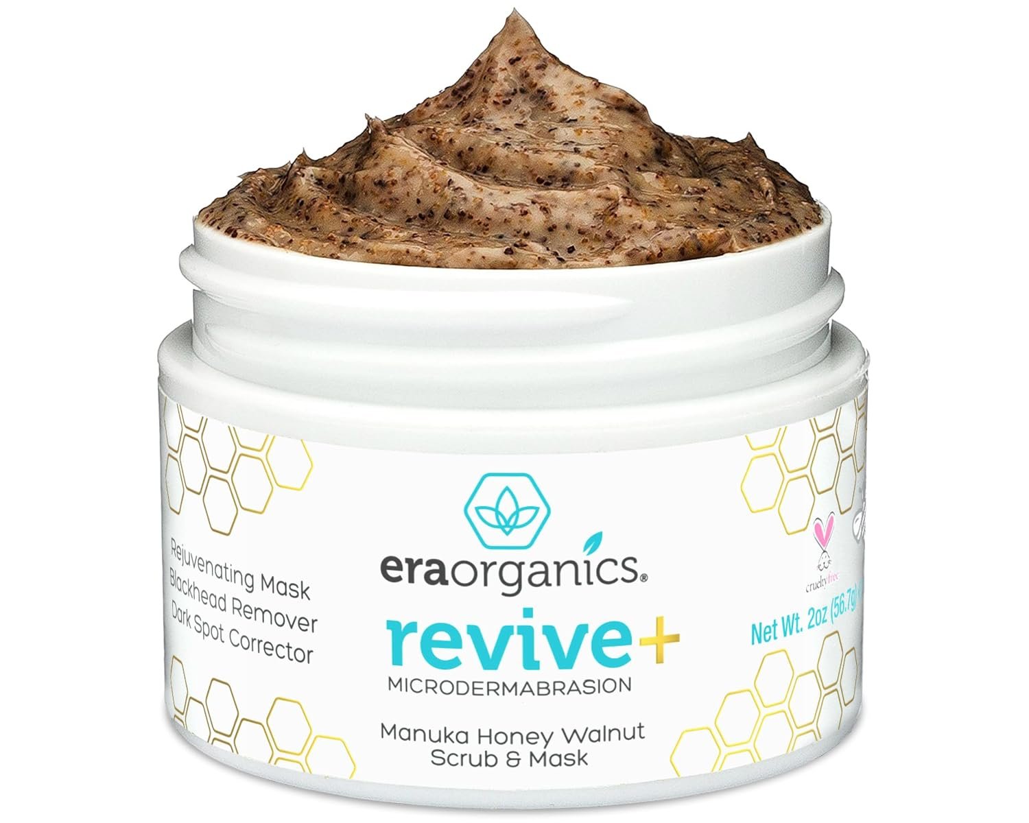 71vojwM6ARL._SL1500_.jpg Manuka Honey Exfoliating Facial Scrub - Microdermabrasion Face Exfoliant | Gentle Moisturizing Exfoliator - Cleanse & Smooth Skin, Minimize Pores - With Organic Aloe Vera & Natural Cehami Extract 2oz - Image 1