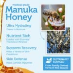 Manuka Honey Exfoliating Facial Scrub - Microdermabrasion Face Exfoliant | Gentle Moisturizing Exfoliator - Cleanse & Smooth Skin, Minimize Pores - With Organic Aloe Vera & Natural Cehami Extract 2oz - Image 6