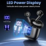 Wireless Earbuds, Bluetooth5.4 Headphones with Deep Bass Stereo, 48H Playback Ear Buds with LED Power Display, Lightweight, IPX7, in-Ear Earphones with Mic for iPhone/Android, Pad - Image 6