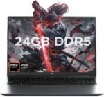 KAIGERR 2026 Gaming Laptop, 24GB DDR5 512GB NVMe SSD Laptop Computer with AMD Ryzen 7 H255(8C/16T, Up to 4.9GHz), 16.0 inch Windows 11 Laptop, Radeon RX Vega 8 Graphics,WiFi 6, Backlit KB