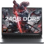 KAIGERR 2026 Gaming Laptop, 24GB DDR5 512GB NVMe SSD Laptop Computer with AMD Ryzen 7 H255(8C/16T, Up to 4.9GHz), 16.0 inch Windows 11 Laptop, Radeon RX Vega 8 Graphics,WiFi 6, Backlit KB