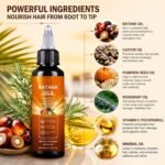 Natural Batana Oil for Hair Growth with Rosemary, Castor, and Pumpkin Seed Oils,Strengthen Hair Roots Make Smooth,Hair Growth Thickening Product - Hair Loss Treatments for Women Men,3.38 fl oz - Image 4