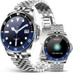 GPT Smart Watch for Men, Answer/Make Call, Fitness Tracker, IP67, 44mm | 1.19" AMOLED Display, 24/7 Heart Rate/Blood Oxygen/Blood Pressure/Sleep Monitor, 107 Sports Modes, Compatible Android iPhone