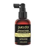 PURA D'OR Advanced Hair & Scalp Serum – For Hair Thinning with Copper Tri-Peptide, Caffeine, Botanical Extract Blend, Fuller Appearance Strands – Vegan, Men & Women 3.3 Oz Ayurvedic Hair Care