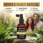 PURA D'OR Advanced Hair & Scalp Serum – For Hair Thinning with Copper Tri-Peptide, Caffeine, Botanical Extract Blend, Fuller Appearance Strands – Vegan, Men & Women 3.3 Oz Ayurvedic Hair Care - Image 7