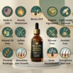 Herbal Hair Growth Oil for Healthy Hair & Scalp,Made in USA,2 fl oz | Rosemary, Moringa, Amla, Bhringaraj & More | With Biotin & Vitamin E | Organic Ingredients | Reduce Hair Fall & Thinning - Image 3