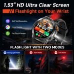 KPEP Smart Watch for Men (Answer/Make Call) - 1.53" HD Military Smartwatch - Image 6