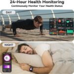 Smart Watch for Men Women(Answer/Make Call), 1.83" Fitness Watch with Heart Rate/Blood Pressure/Blood Oxygen, Pedometer, Sleep Tracker,120+ Sport Modes, IP68 Waterproof Fitness Tracker for Android iOS - Image 3